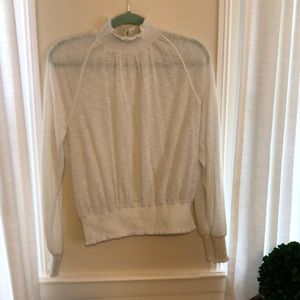 Free People cream blouse size medium